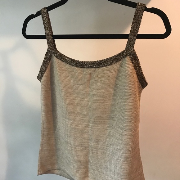 Escada Designer Knit Cotton Blend Tank Top - Picture 4 of 7
